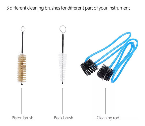 . Trombone, Tuba, Trompete, Kit De Limpeza, Kit De Limpeza