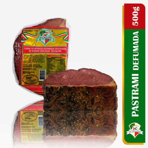 Pastrami Bovino Tradicional 500g Sabor Intenso - Di Callani