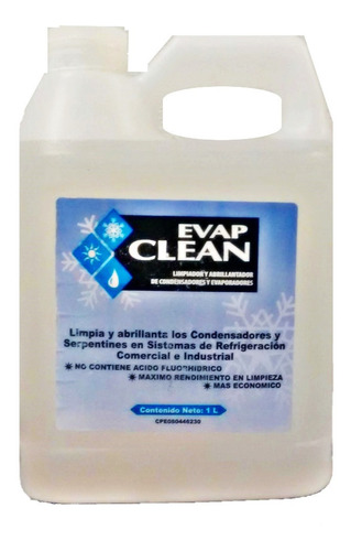 Limpiador De Condensadora Y Evaporadora Evap Clean 1lt