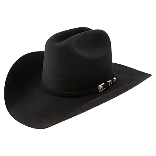 Talla 7. Stetson Sombrero Vaquero Apache 4x De Lana De Búfal