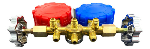 Manifold Completo R410 Cuerpo Bronce C/visor Juego Mangueras