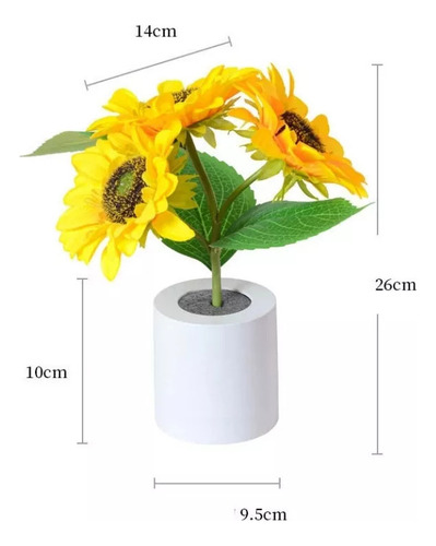 Ml Regalo Para Mujer Girasol Flores Eternas Artificiale Con