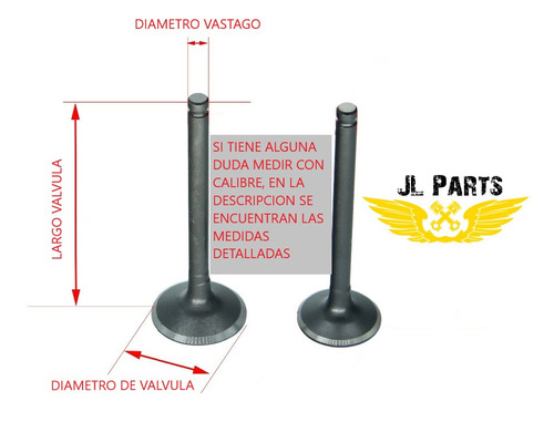 Kit Valvulas Admision Chery Qq 1.2 16v