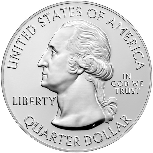 2017 Atb Ellis Island 25c Quarter Dolar Ms 5 Onza Plata Gem