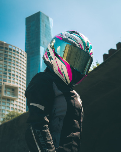 Hax Helmets. Casco Abatible Dot + Ece Amatista Fenix