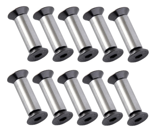 10 Remaches De Cabeza Plana Para Tornillos, Pernos Para