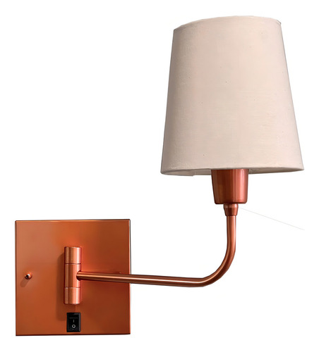 Arandela Luminaria De Parede Direcionavel Cúpula Interruptor 110v/220v