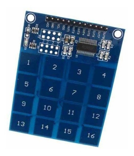 Imagen 7 de 8 de Teclado Capacitivo Con Ttp229 16 Canales Capacitivo Teclas