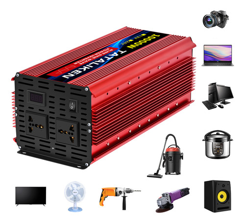 Inversor Tensão 12v-110v60hz 10000w Onda Senoidal Pura