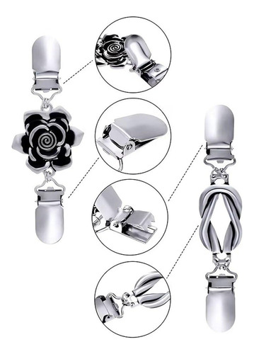 4pcs Vintage Para Suéter,clip Retro Cárdigan,camisa, Broche