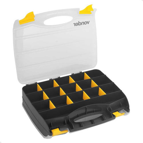 Organizador Plástico Parafusos Pesca Prego Carga 5kg Vonder Cor Transparente