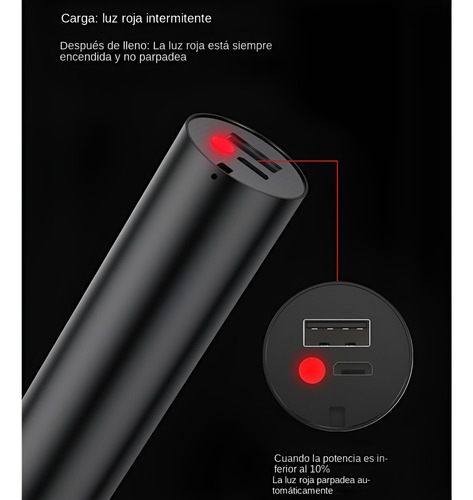 Linterna Táctica Led Recargable,impermeable, Luz Cob Lateral