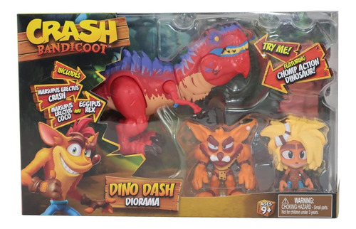 Crash Bandicoot Diorama Dino Dash Deluxe 