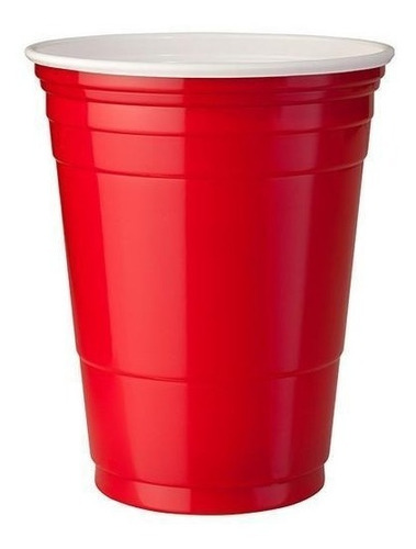 Copo Americano Beer Pong Red Cup 50un Vermelho Azul Preto 