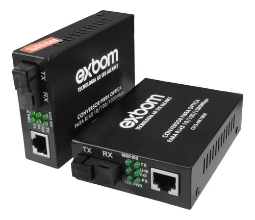 comprar 1par Conversor Fibra Monomodo Rj45 5km 10\u002F100\u002F1000 Sm - 1 Fo