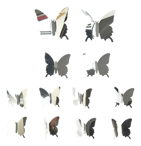 12 Pegatinas De Mariposa Para Pared, Decoración Del Hogar