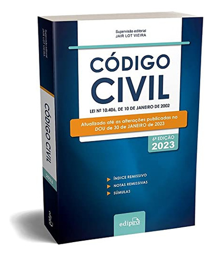 Libro Codigo Civil 06ed 23 De Vieira Jair Lot Edipro