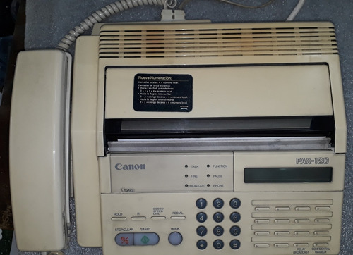 Fax Canon 120 Modelo 11053 Directo 220 Volts Funcionando