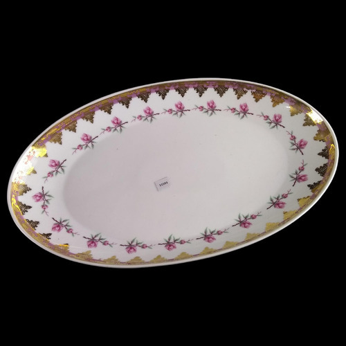 Antiga Travessa Porcelana Schmidt Friso Dourado 11593 Rrdeco