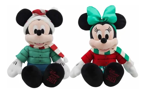 Peluche Mickey Y Minnie Mouse Navidad 2021 Disney Store Cuotas