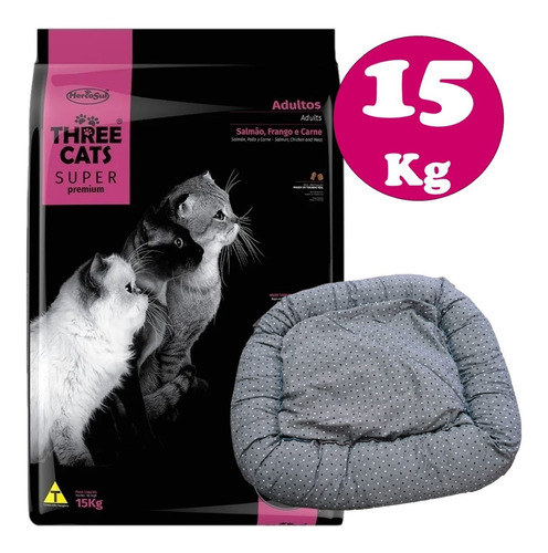 Three Cats Adulto Super Premium 15 Kg + Obsequio