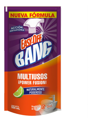 Quitagrasa Desengrasante Easy Off Bang Repuesto X 500ml