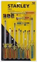 Comprar Juego Destornilladores 10 Piezas Profesional Stanley 69-172
