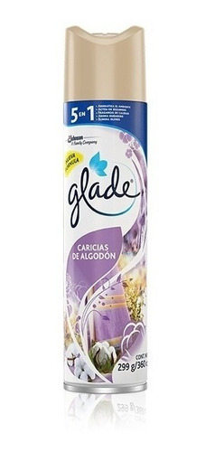 Imagen 1 de 1 de Desodorante Ambiente Glade Caricias De Algodón X 360 Cc.