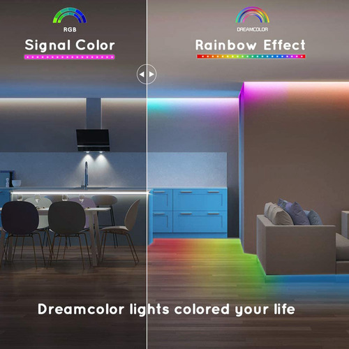 Tira Luces Led Rgb Multicolor Neón 10m Con Control Música