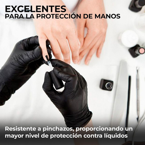 Guantes De Nitrilo Vinil Libre De Latex Sin Polvo 100 Piezas