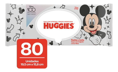 Toallita Humeda Huggies Manitos Y Caritas Paquete X 80 Und