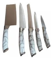 Comprar Set De Cuchillos Con Mango De Diseño X6 Unidades Con Soporte