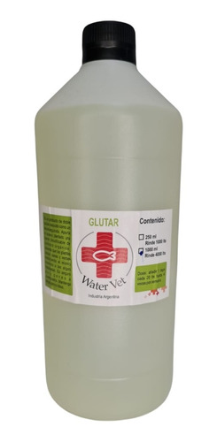 Imagen 1 de 6 de Glutar Water Vet 1 Litro Glutaraldehido Acuarios Plantados 