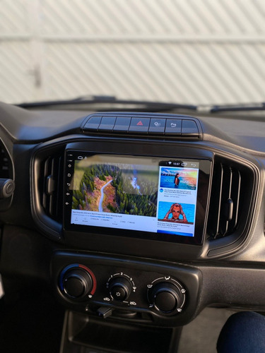 Central Multimidia 9' Fiat Strada Fiorino Android + Carplay