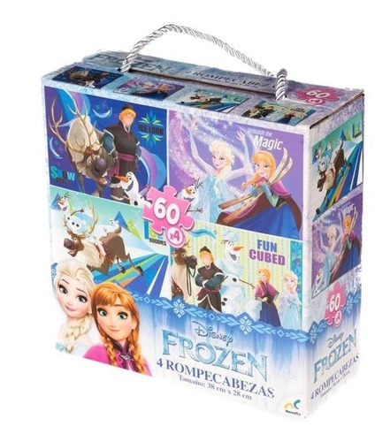 Rompecabezas 4 En 1 Frozen Ii  60 Pzas Novelty