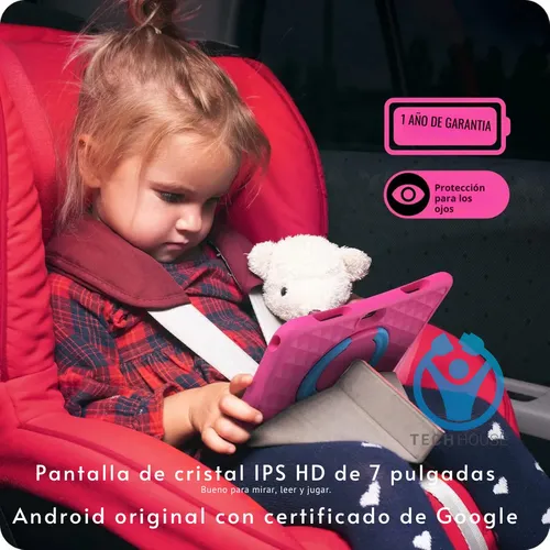 Tablet Para Niños 7 Pulgadas 3g De Ram 32gb Memoria Android Rosa