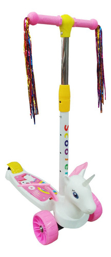 Scooter Para Niños Unicornio Freno, Luz Y Musica Wl-999