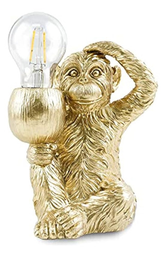 Retro Monkey Table Lamp Led Modern Desk Vintage Animal Light