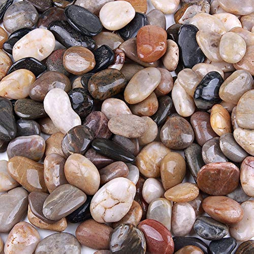 5 Libras De Rocas De Río, Guijarros, Piedras Decorativas Par