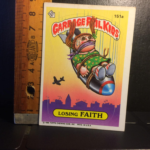 Garbage Pail Kids Losing Faith Año 1986 Topps 