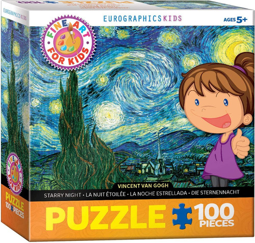 Noche Estrellada De Vincent Van Gogh Puzzle De 100 Piezas