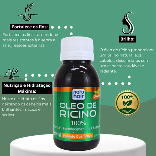 Kit Terapia Capilar Natuhair Óleo De Coco + Rícino + Alecrim