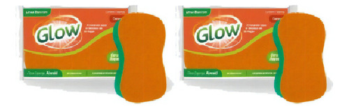 Esponja Cero Rayas Antibacterial Glow Pack X2u