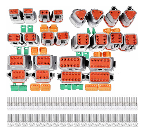 Kit De 12 Conectores De La Serie Dt (2, 3, 4, 6, 8, 12 Pines