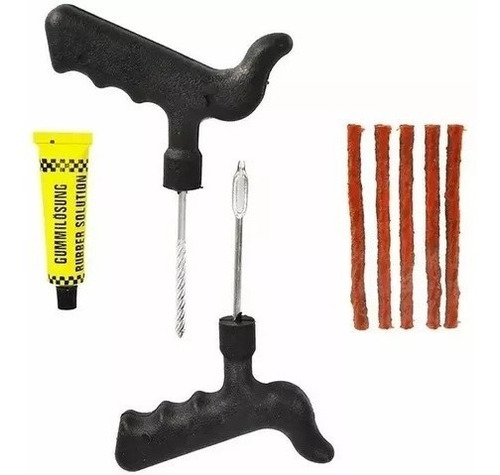 Kit Repara Neumáticos Pinchazos Emergencia Auto Moto Trk005