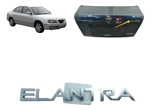 Emblema Letras Elantra Hyundai