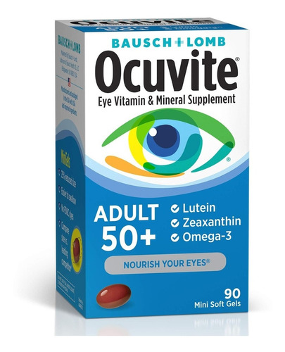 Ocuvite Adult 50+ With Lutein, Zeaxanthin, And Omega-3 90cap