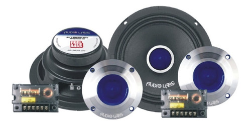 Set De Medios De 6.5 Pulgadas Tweeter Bala De 4 PuLG. Y Crossover, 400 Watts Rms Open Show Spl Audiolabs Adl-pro65.2os