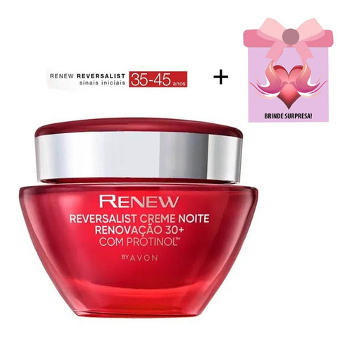 Creme Anti-idade Renew Reversalist 35+ Noite Avon + Brinde