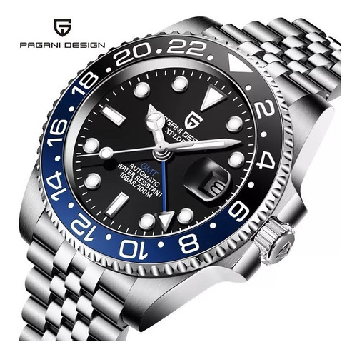 Relógio Automático Pagani Rolex Aço Inox Masculino